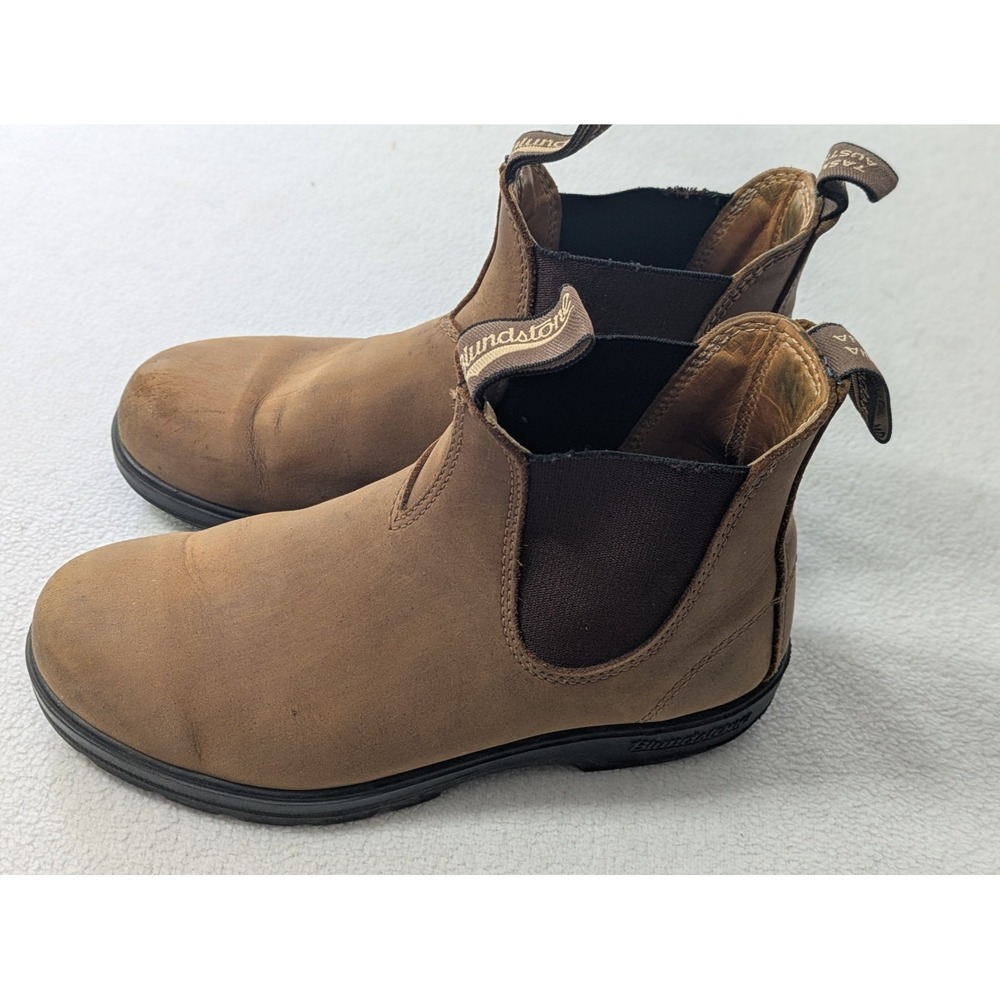 Blundstone #585 Classics chelsea boots rustic brown leather men Size AU 5 US 6